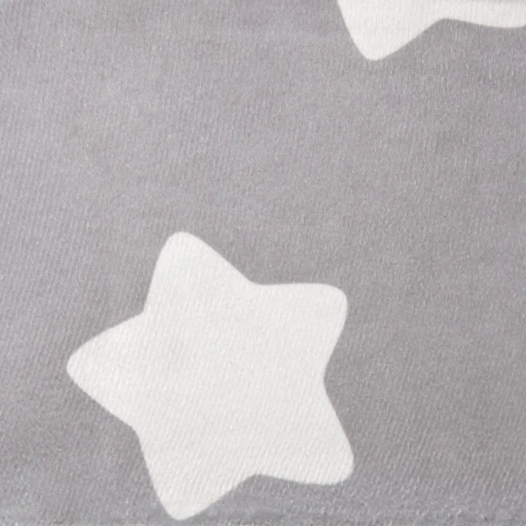 Divano per Bambini Grigio Chiaro con Stelle in Morbido Peluche 4104790