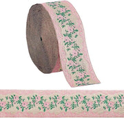 Tessuto jacquard in oro - Fatto a mano con disegno di fiori - Lint decorativo per abiti e accessori - 91 m 37 cm