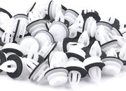 Set di viti di plastica per copertura porte con clip di autocollante e clip di fissaggio con cuscino di gomma - Lotto da 25