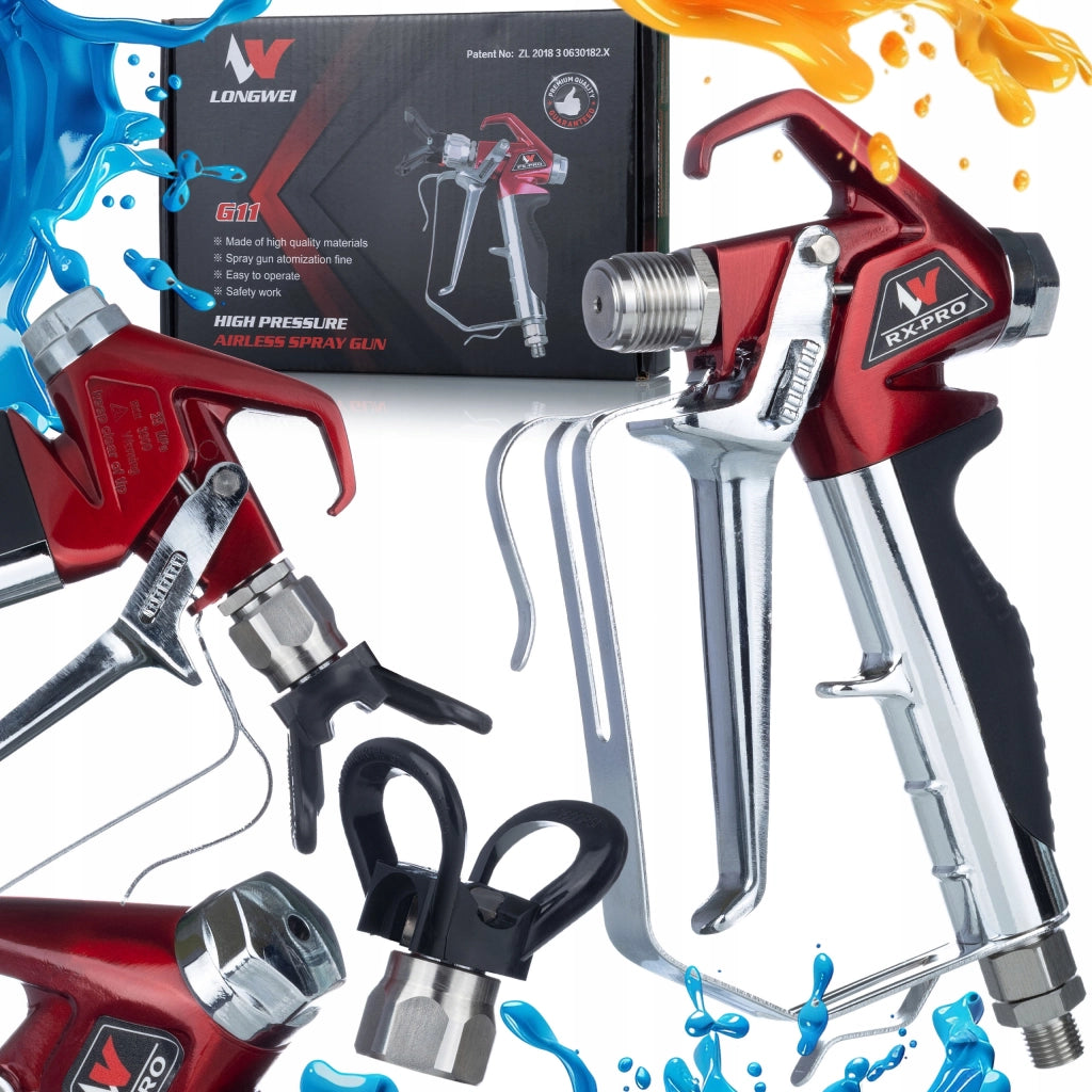 Pistola a Spruzzo Professionale RX-PRO con Protezione Ugello in Acciaio Inox | Pressione Max 248 Bar