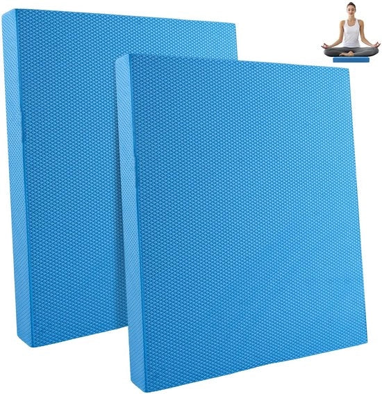 Balanskussen Antislip 2 pezzi - Fisioterapia - Stabilità/Coordinazione - Impermeabile - Schiuma TPE di alta qualità - Cuscino di equilibrio