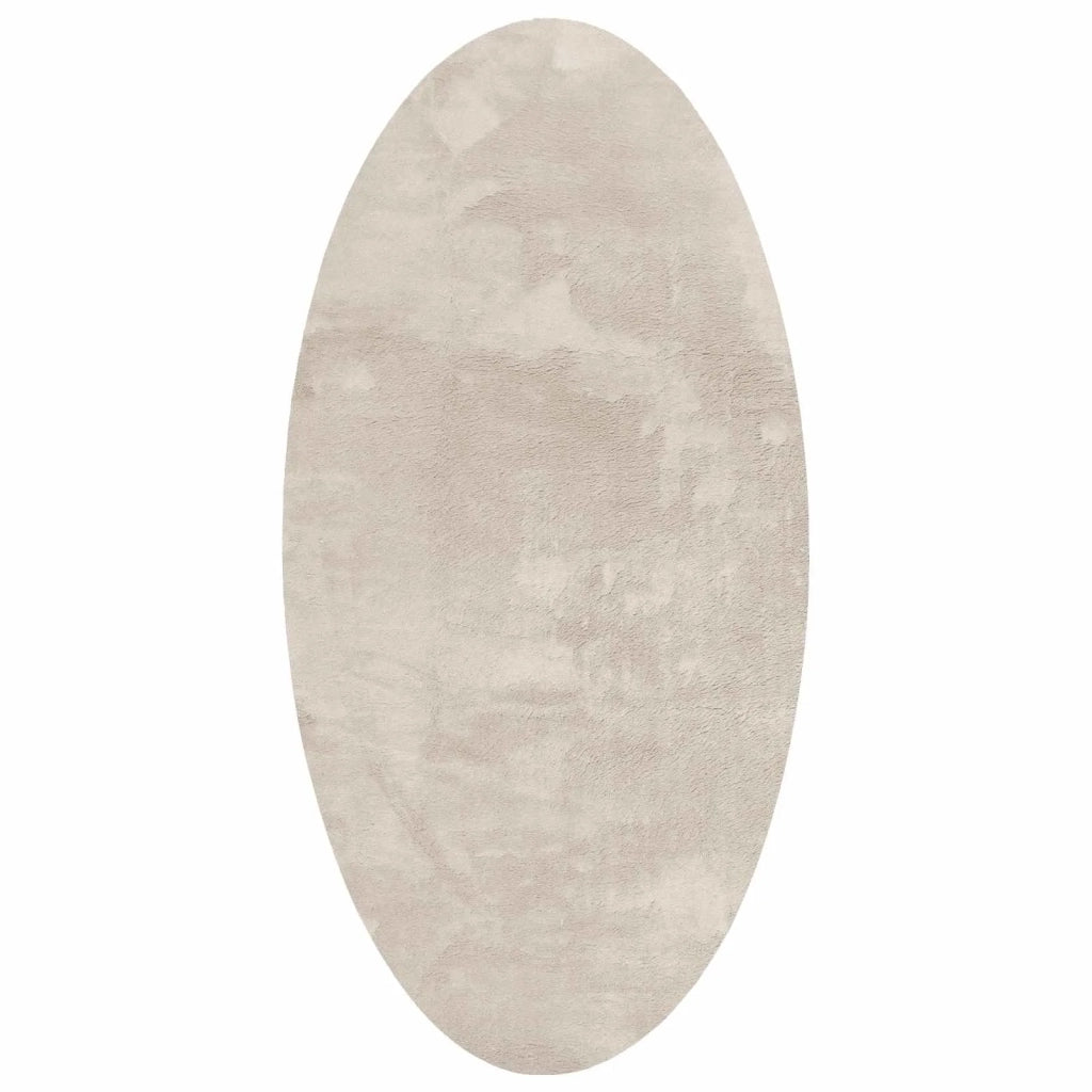 Tappeti per area Ovale HUARTE Beige 80 x 150 cm 100% Poliestere 4103614