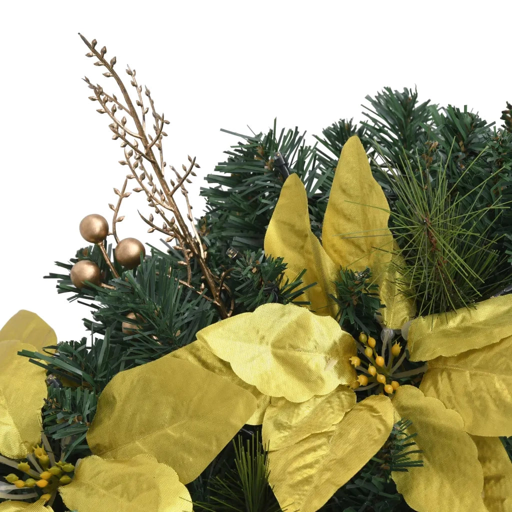 Ghirlanda di Natale con Lucine LED Verde 60 cm in PVC 320974