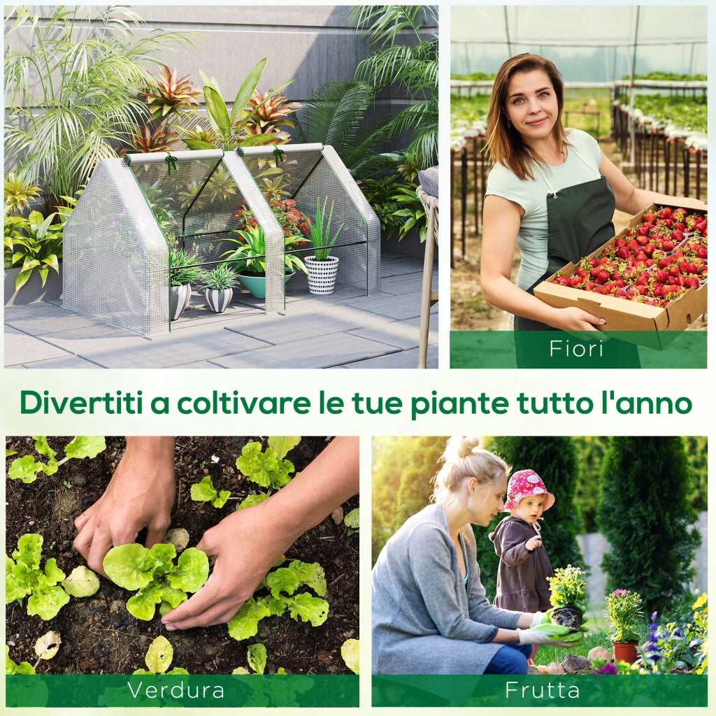 Serra da Giardino ¨C zephmum ¨C 180x90x90cm Bianco Acciaio