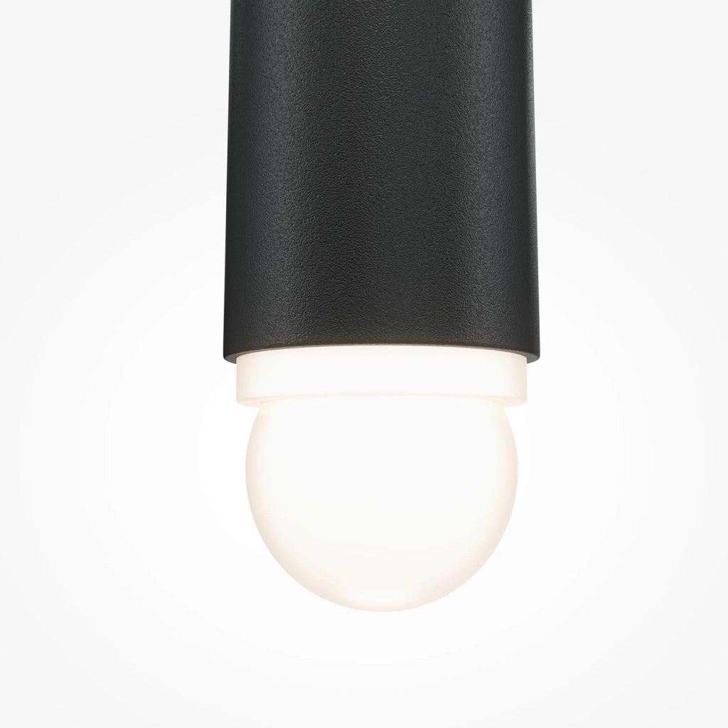 Maytoni Lampadario moderno Cascade 1 luce LED integrato nero alluminio