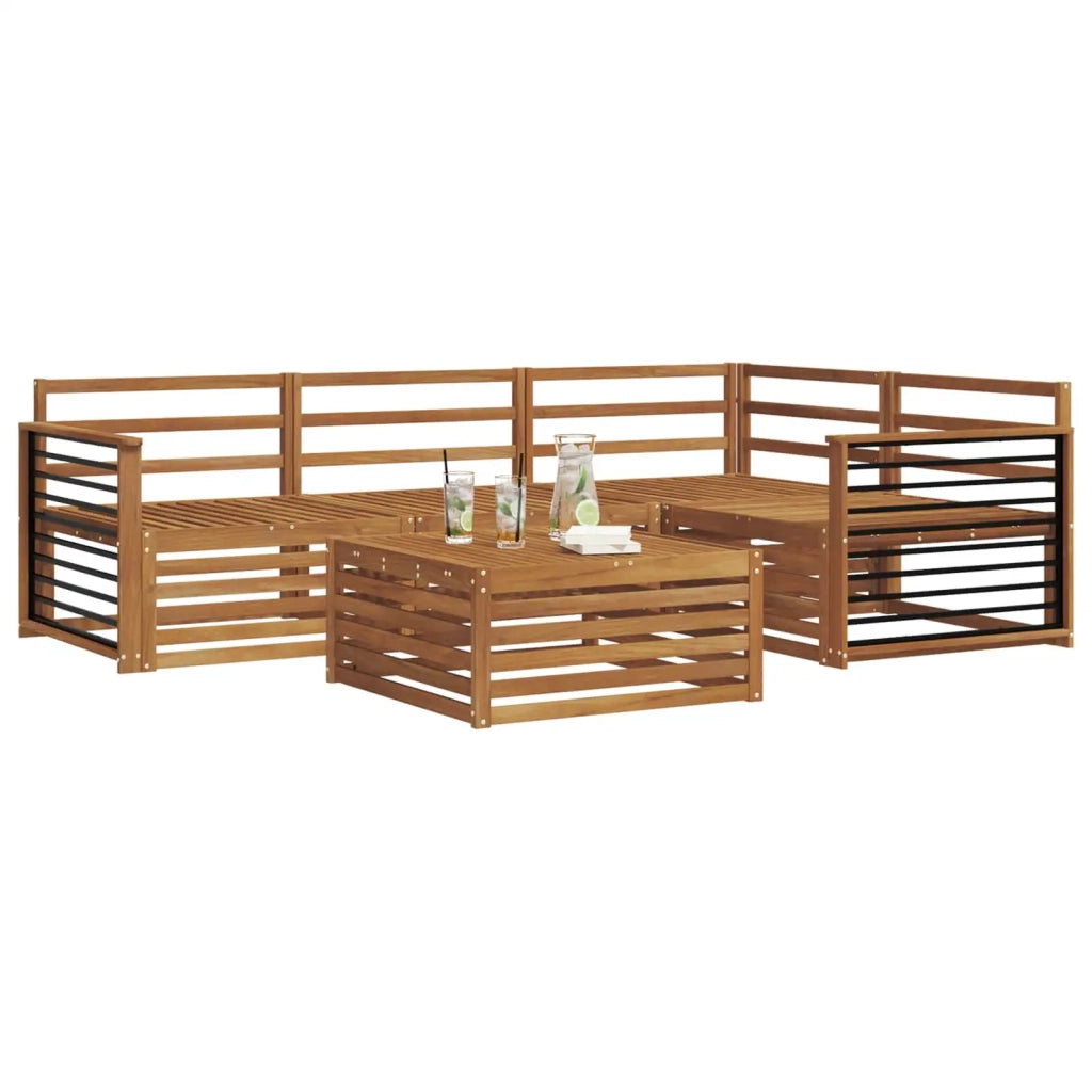 Set di divani da esterno 5 pcs Naturale 3373429