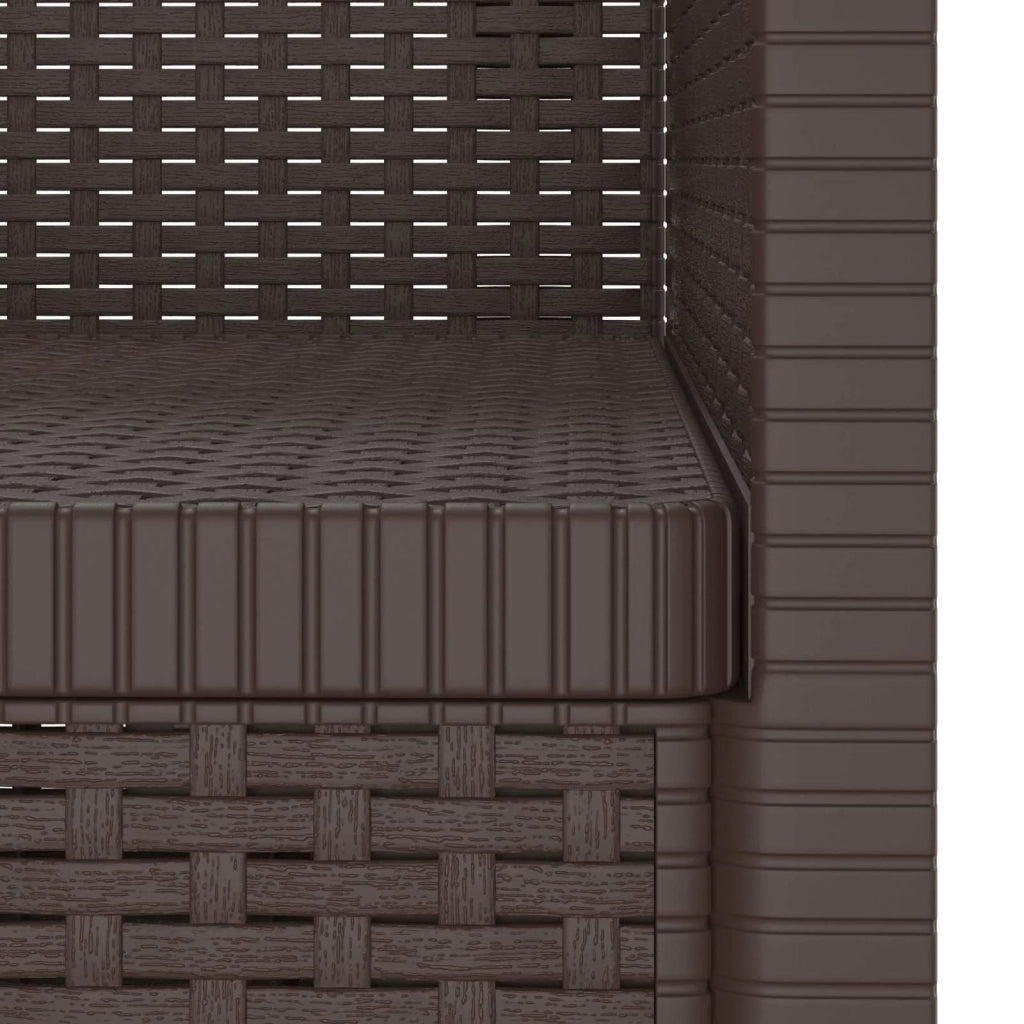 Poltrona a 1 Posto Aspetto Rattan PP Marrone 8011849