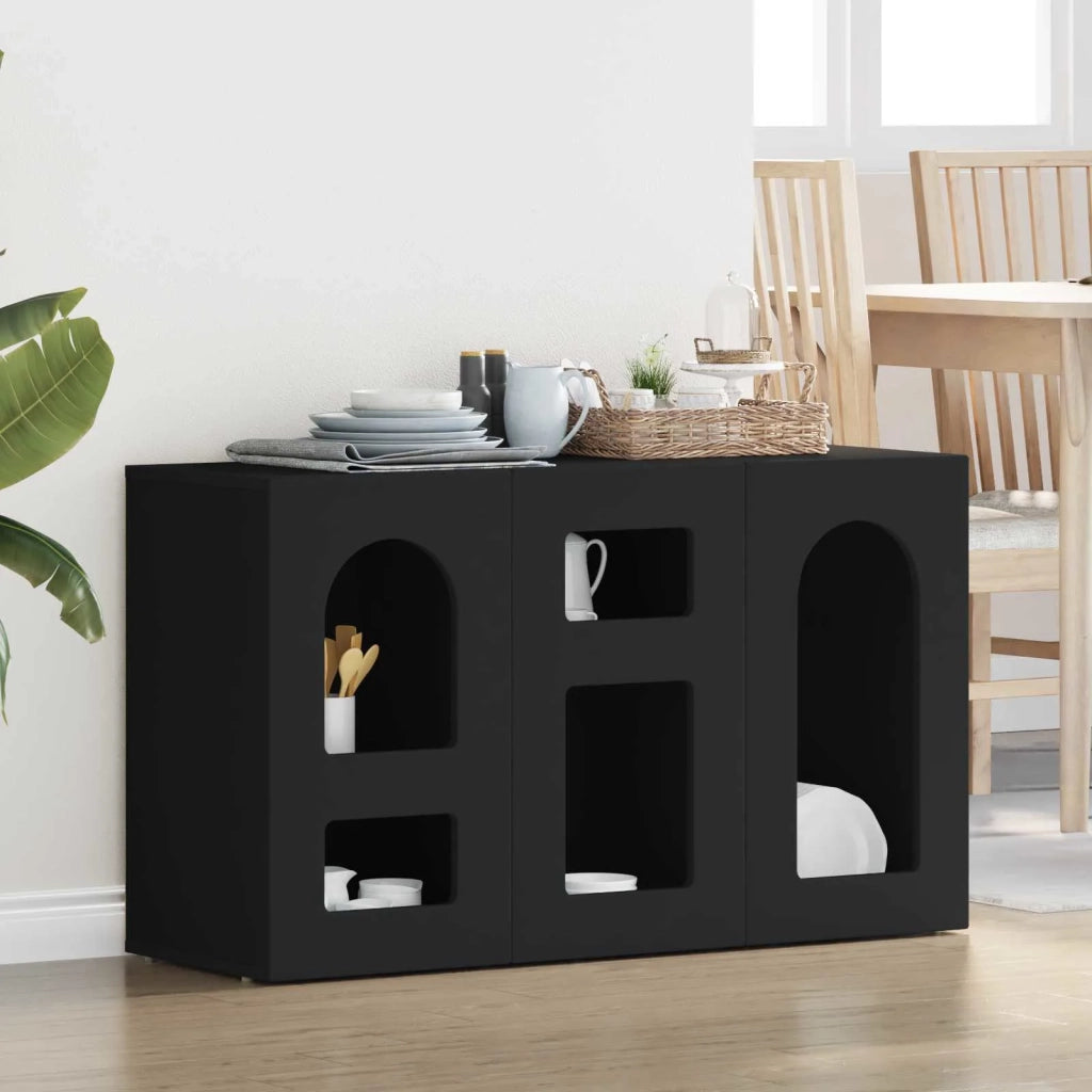 Credenza Nero 100 x 35 x 59 cm Legno multistrato 891345
