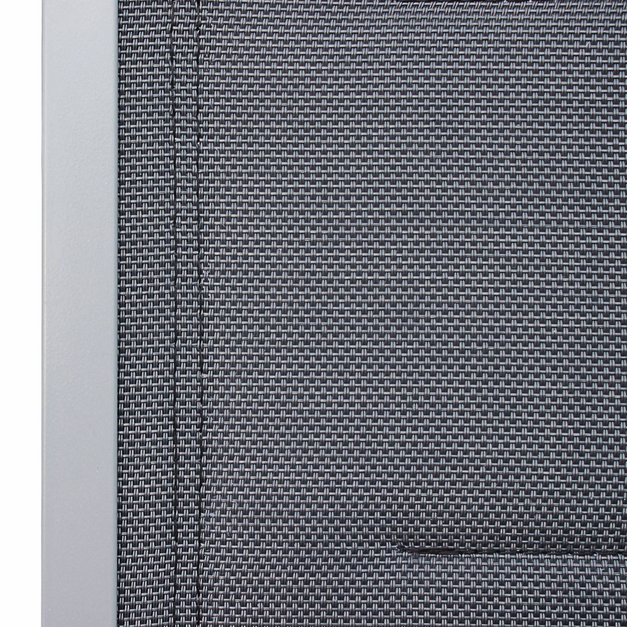 Set di 2 sedie da giardino moderne, alluminio, textilene, grigio