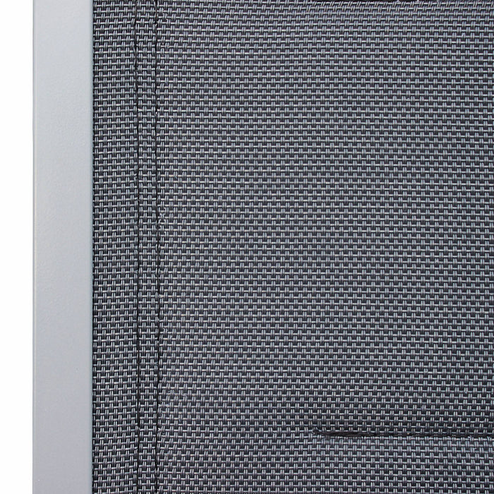 Set di 2 sedie da giardino moderne, alluminio, textilene, grigio