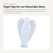 Figurina di Angioletto in Vetro Opalescente - Decorazione Interna - Dimensioni 3,8 x 2,5 x 1,5 cm - Materiale di Alta Qualità