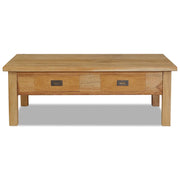 Tavolino da Salotto in Legno Massello di Teak 100x60x35 cm 244483