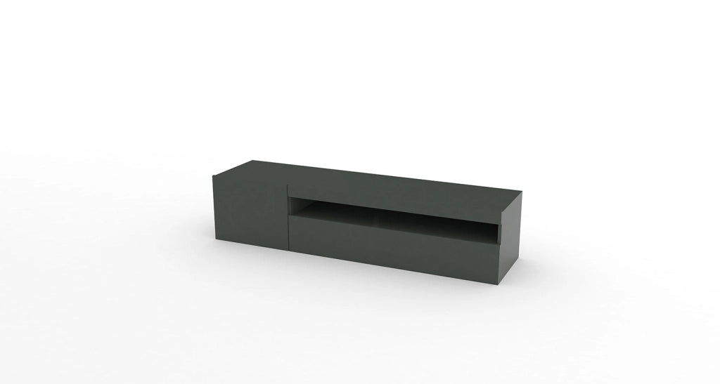 Mobile TV 2 Ante 154,9x40x36,5 cm Daiquiri Antracite Lucido