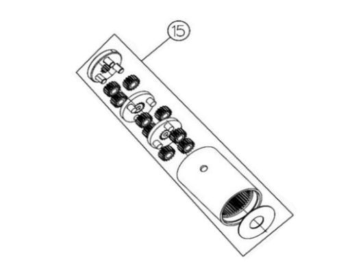 Kit riduttore fino a matr. PG3520 per forbice da potatura a batteria Volpi PV280