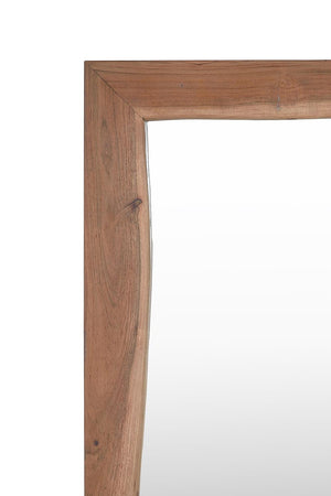 Specchio con cornice di legno di mango