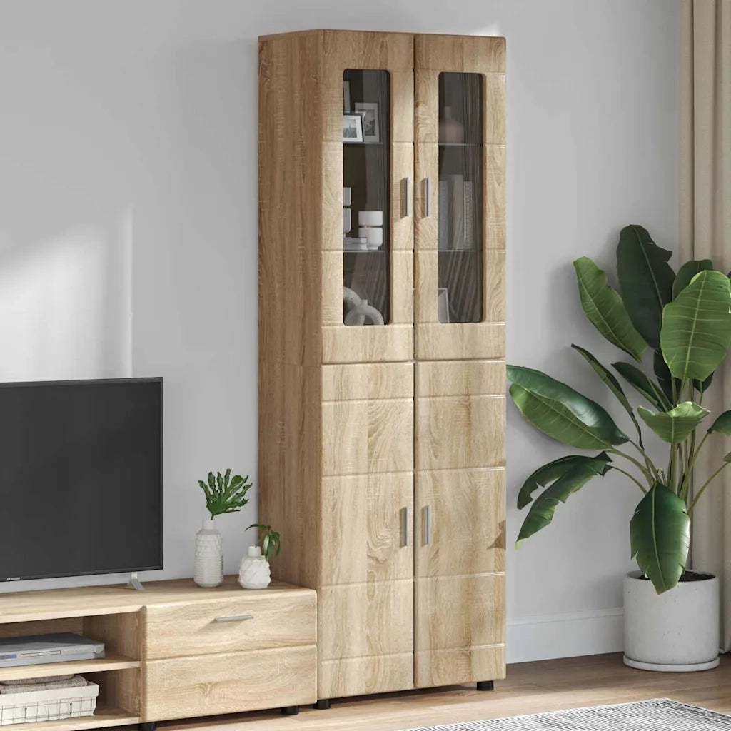 Credenza con lo scaffale FLORIN Rovere Sonoma 60 x 35 x 182 cm 3397916