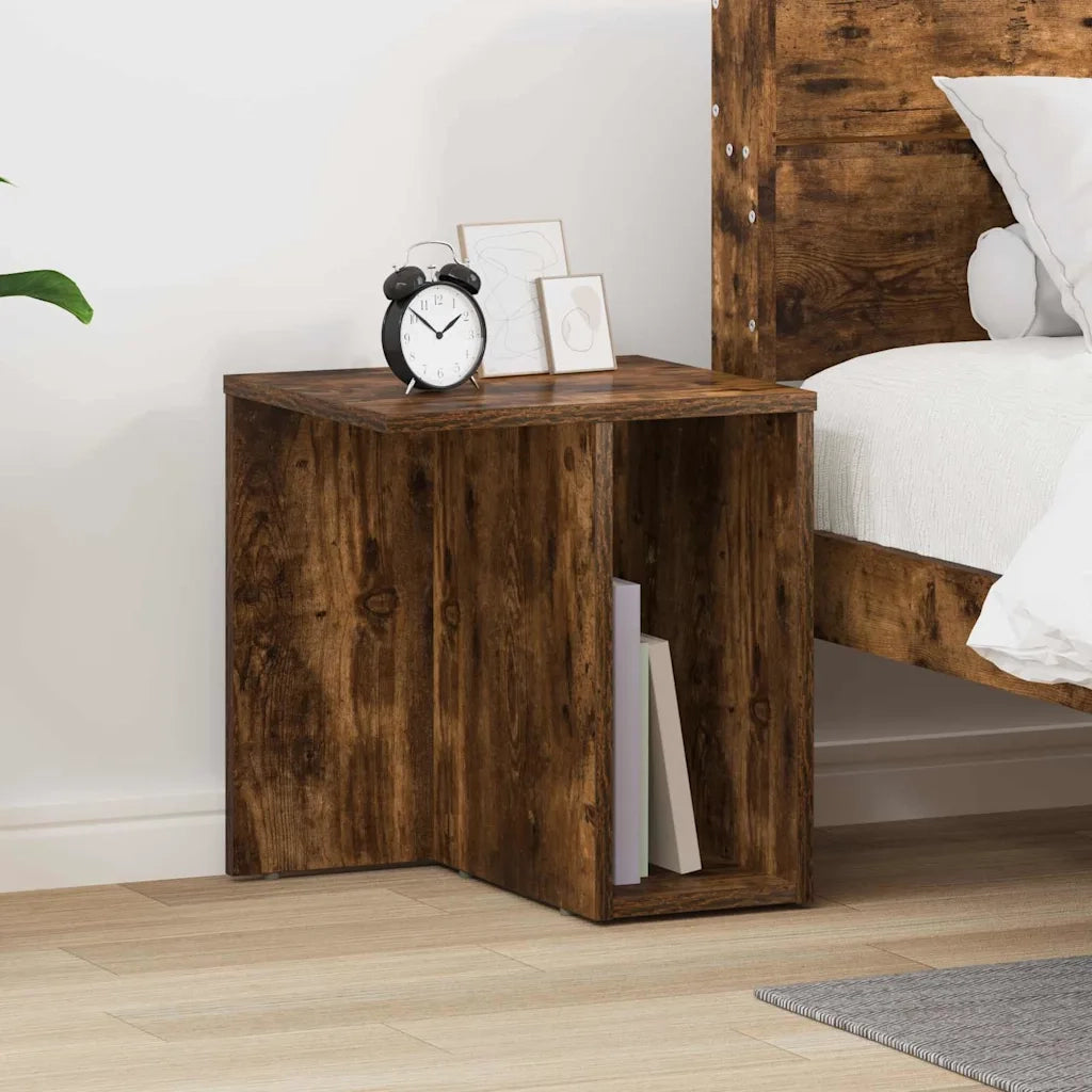 Tavolino Rovere fumé 37 x 32 x 40 cm Legno multistrato