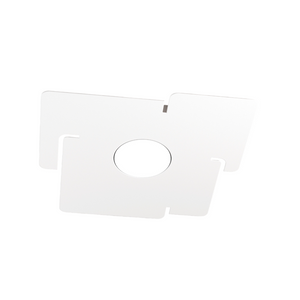 Plafoniera a led ECHO Top Light in metallo Bianco quadrata con attacco lampadina Gx53