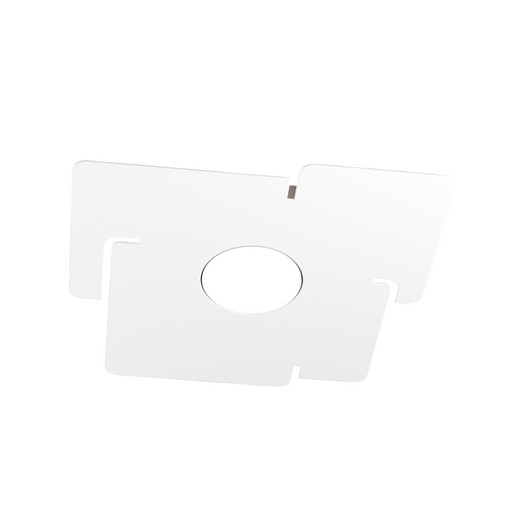 Plafoniera a led ECHO Top Light in metallo Bianco quadrata con attacco lampadina Gx53