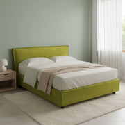 Letto Matrimoniale Bruzolo, Letto Matrimoniale Materasso Incluso Made in Italy, Verde