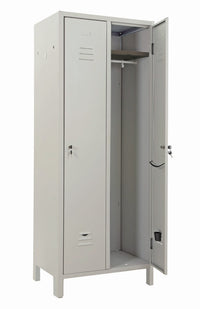 armadio spogliatoio a 2 posti in kit con serratura dimensioni cm 68x34x179h cod:ferx.11612