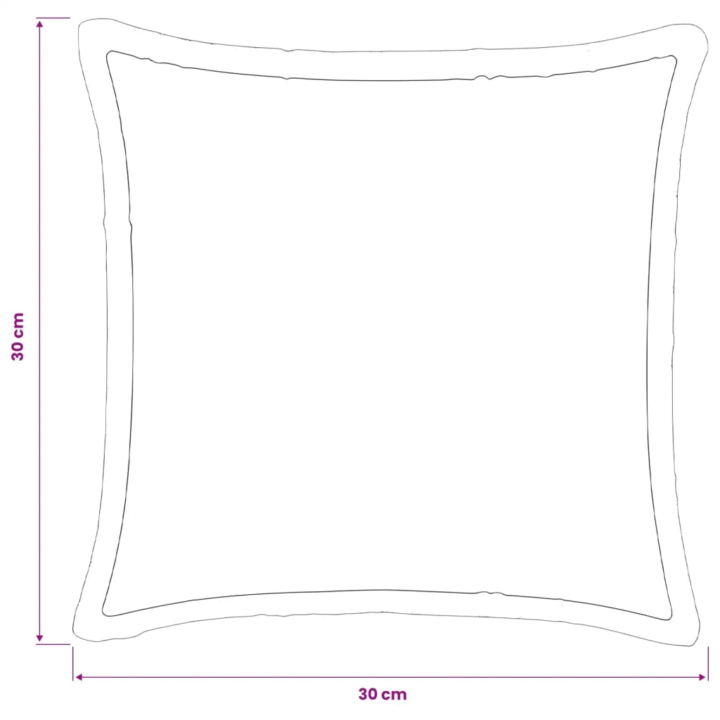 Federa 2 pcs HOUTEN Nero 30 x 30 cm Flanella 915993