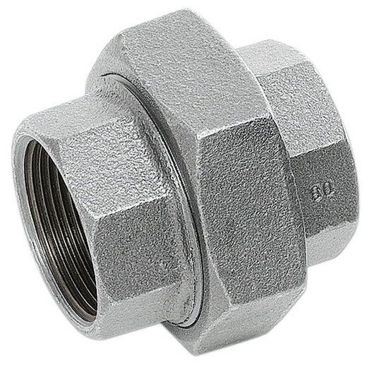 bocchettone 3 pezzi sede sferica in ghisa zincata diametro 3/4 fig.340 cod:ferx.11618