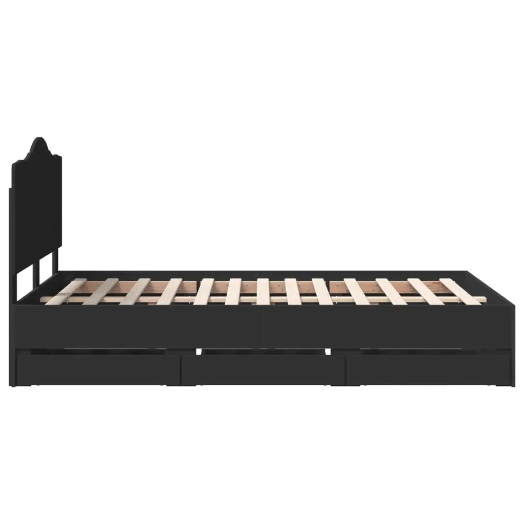 Struttura del letto Nero 120 x 190 cm Legno Ingegnerizzato 3413437
