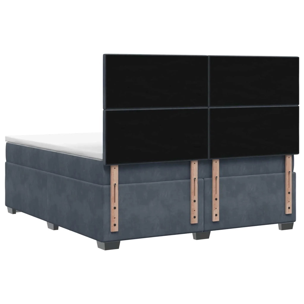 Letto box spring con materasso Grigio Scuro 180 x 200 cm 3455151