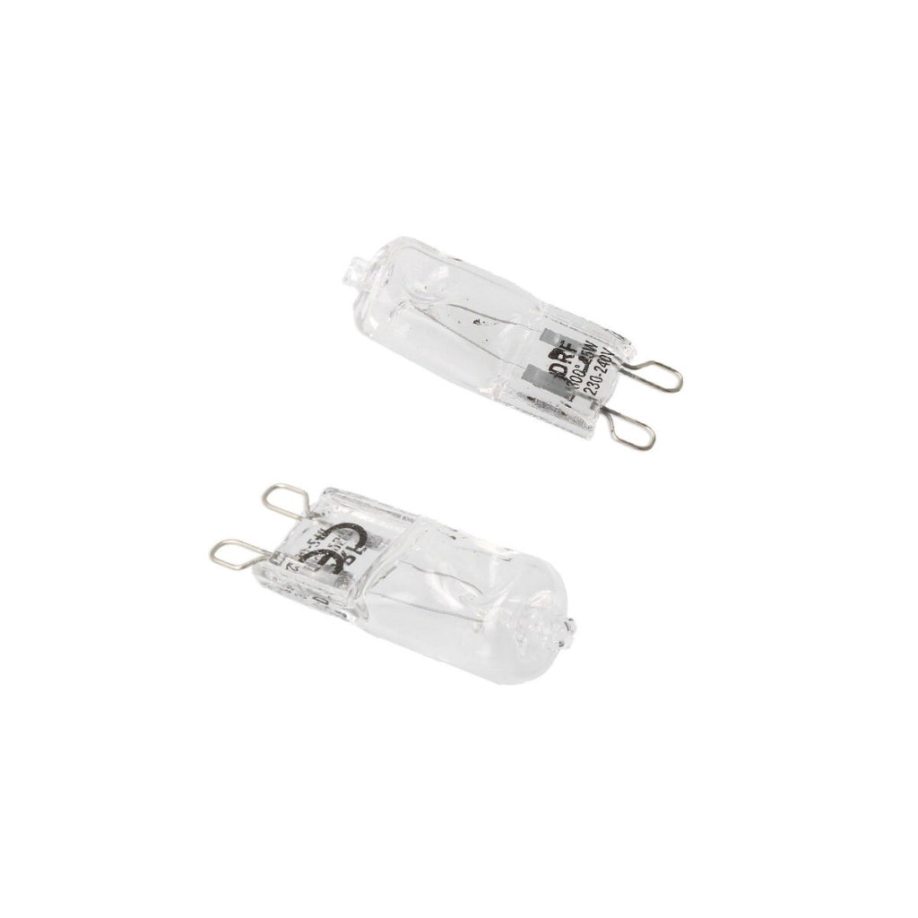 2 LAMPADINE ALOGENA FORNO ATTACCO G9 230V 25W COLORE BIANCO CALDO 2700K