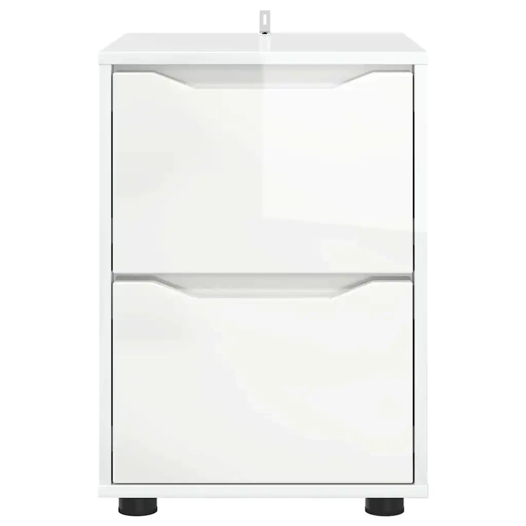 Armadio Bianco Lucido 40 x 48 x 57 cm Legno multistrato 888841
