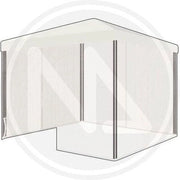 ZANZARIERA PER GAZEBO COMPONIBILE BIANCA CM. 300X300X200H