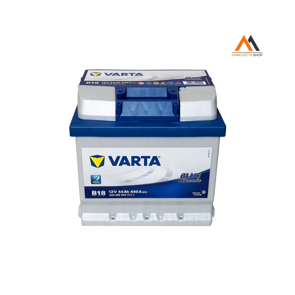 BATTERIA PER AUTO 'VARTA BLUE' 'B18' - 44 Ah dx / mm 207 x 1