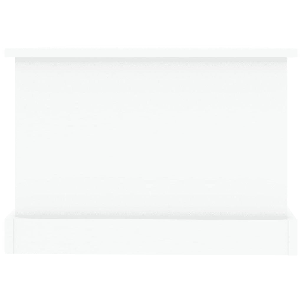 Tavolino da salotto | Tavolino da caff¨¨ | Tavolino da Soggiorno Bianco 90x50x35 cm in Legno Multistrato