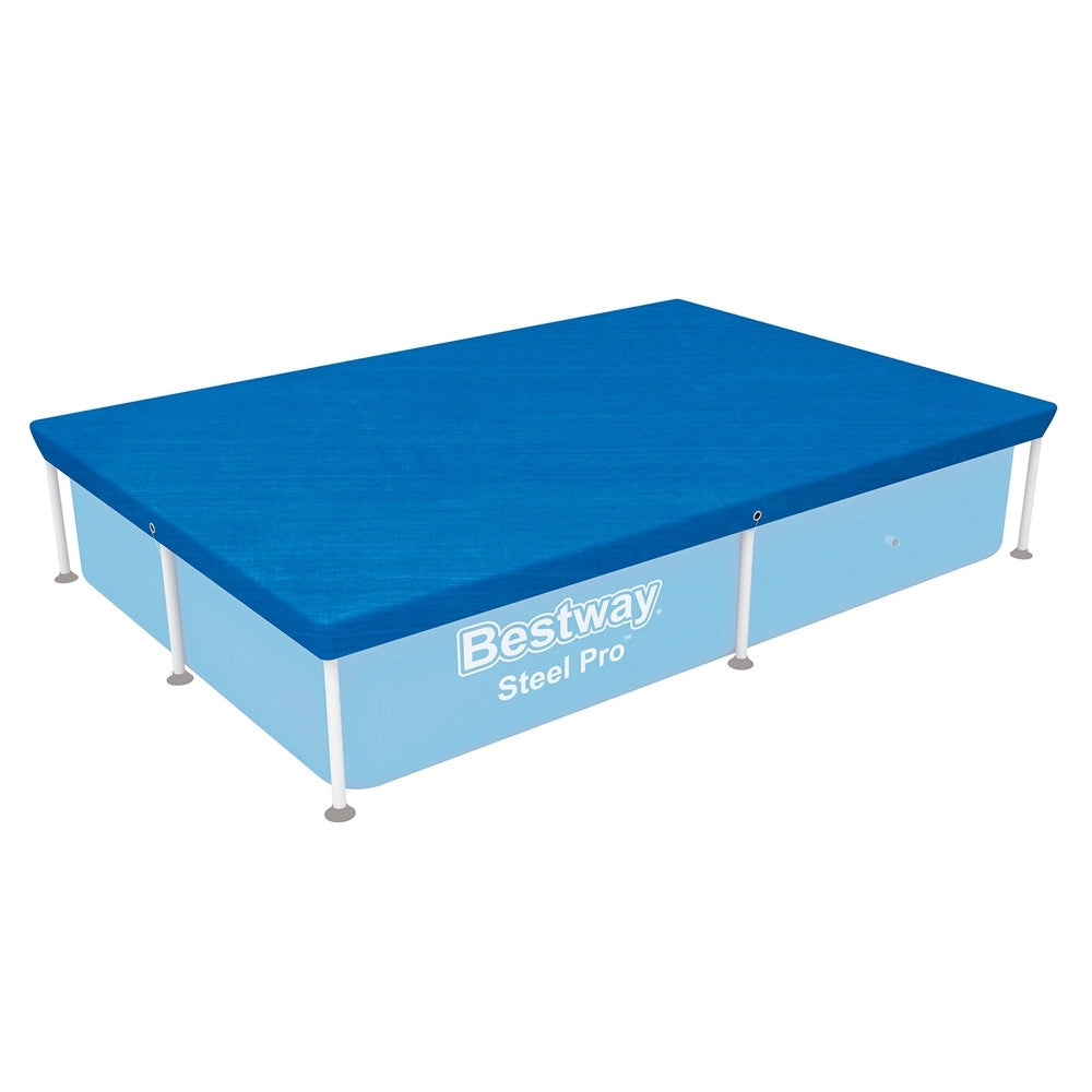 Trade Shop - Telo Di Copertura Rettangolare Per Piscina 221x150 Cm Steel Pro Protezione 58103 -