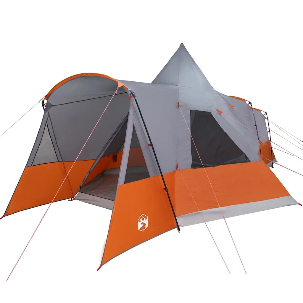 Tenda Teepee per 8 Persone 8 persona Grigio e arancione 42003998