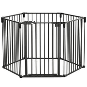 Barriera di sicurezza per bambini e animali ¨C zephmum ¨C nero 362.5x76 cm