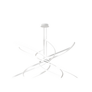 Lampadario a Led Moderno Top Light Tornado 88W 5950LM 1163/S100 Bianco