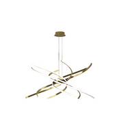 Lampadario a Led Moderno Top Light Tornado 69W 4450LM 1163/S80 Oro Brunito