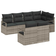 Set Divano da Giardino 7 pcs Grigio chiaro polyrattan 3355091