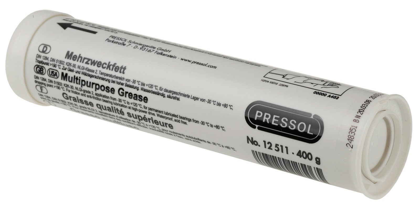 pressol grasso cartuccia confezione da 400g art. 12511 cod:ferx.11635