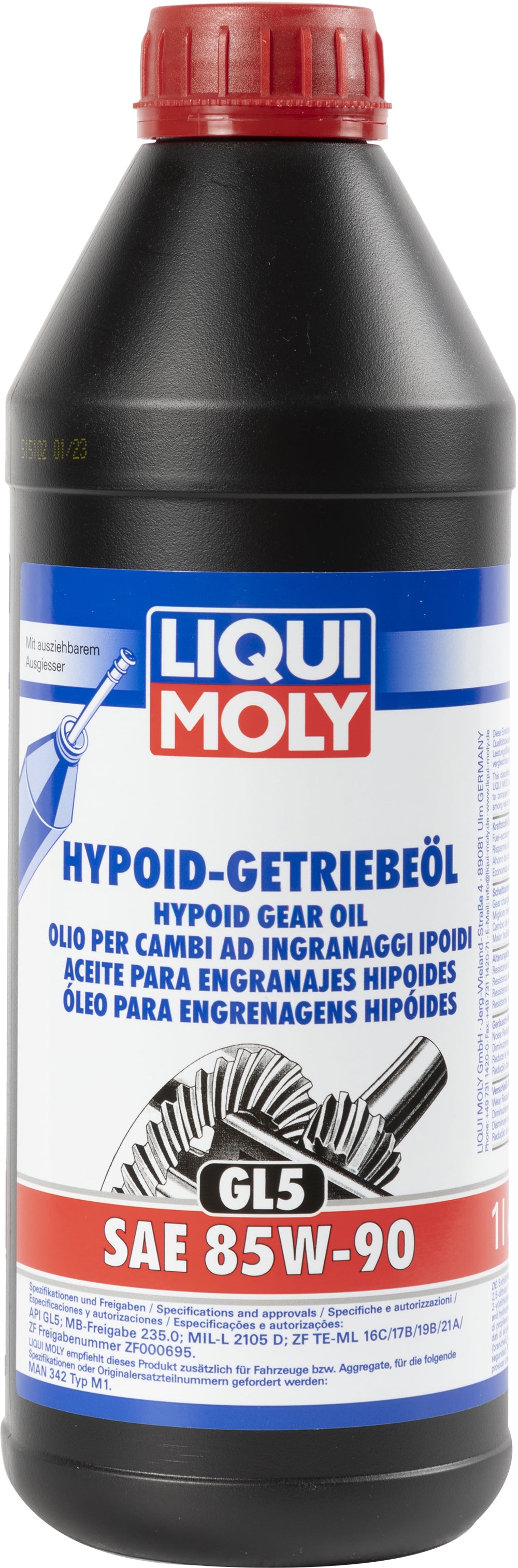 Olio per cambi ad ingranaggi ipoidi (GL5) SAE 85W-90 1L