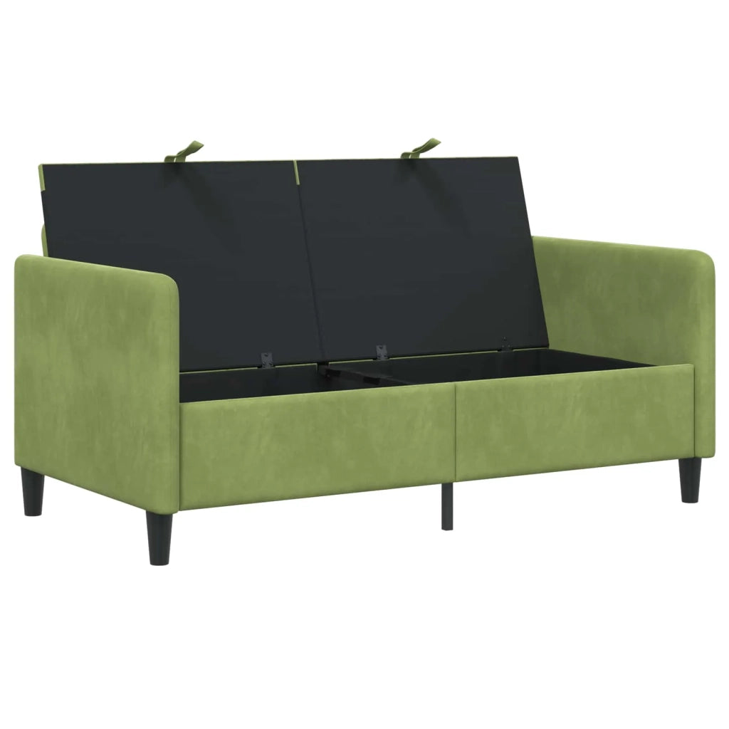 Divano con Storage Verde chiaro 152 x 78 x 87 cm Poliestere 42036936