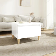 Tavolino-Tavolino da soggiorno-Tavolo Bianco Lucido 50x46x35 cm in Legno Multistrato 317872