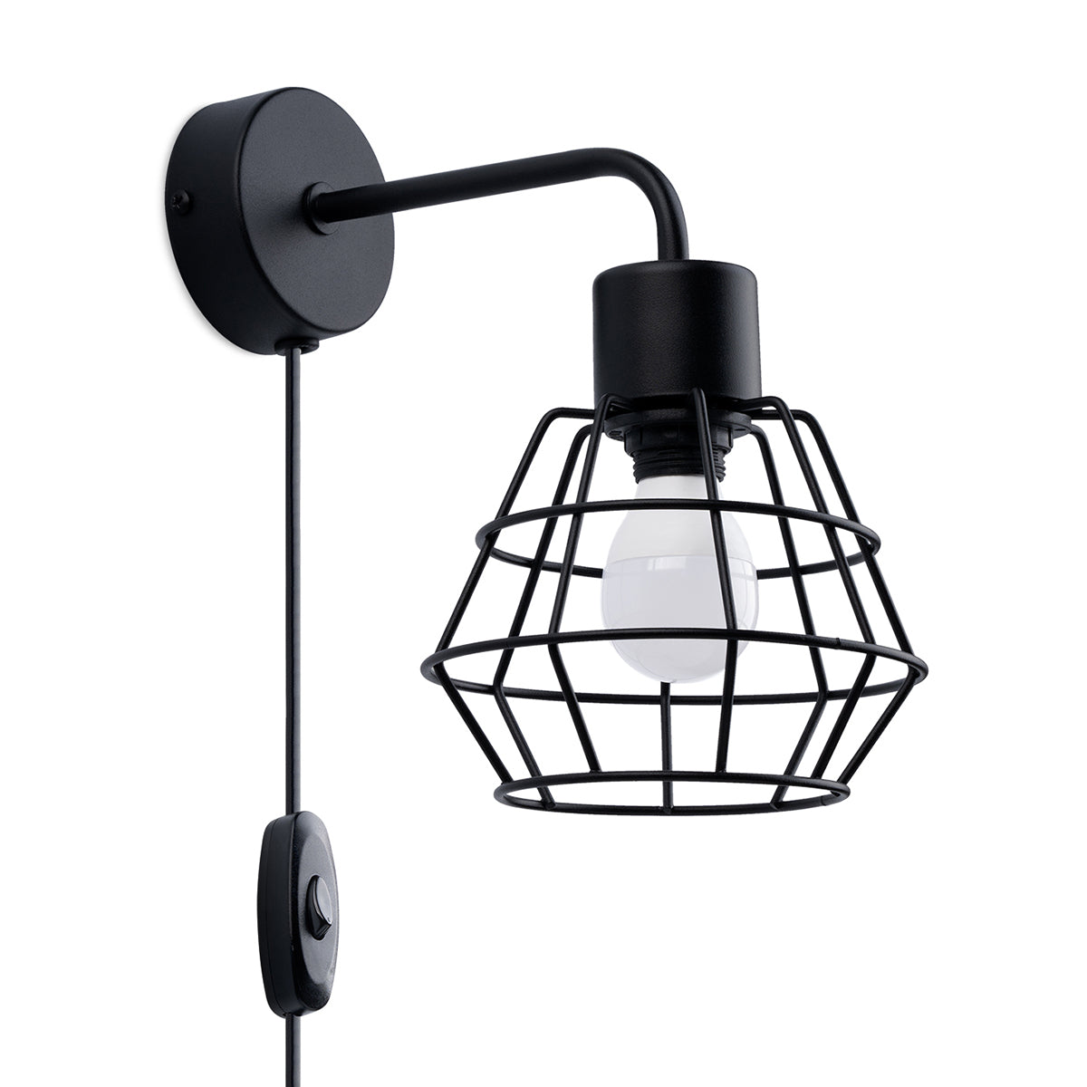 Lampada da parete SUBA nero