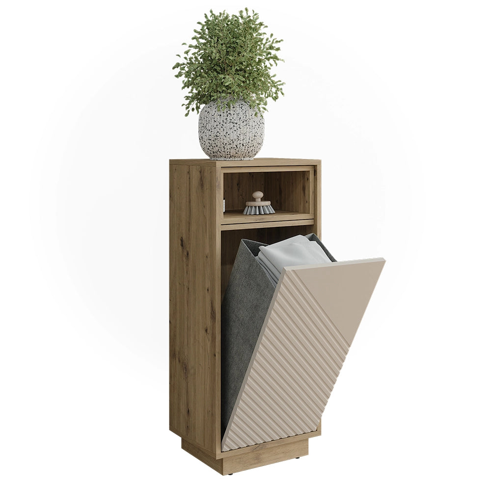 Armadio per biancheria Beatrice Cachemire/Rovere artigianale 38 x 93 cm Vicco
