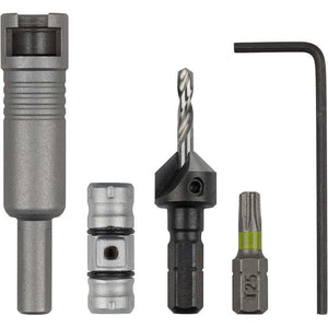 Kit Wolfcraft FlipBit per Foratura Svasatura Avvitamento Rapido