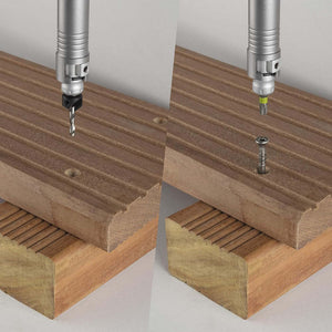 Kit Wolfcraft FlipBit per Foratura Svasatura Avvitamento Rapido