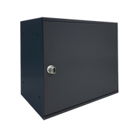 ALUBOX EASYBOX Cassetta Per Pacchi Corriere 33X27X40 Cm Cassetta Postale Pacchi In Lamiera Zincata COLORE: ANTRACITE