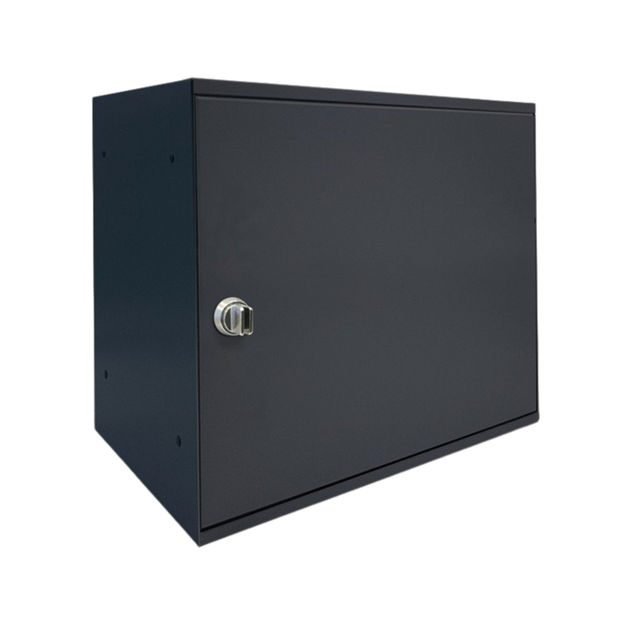 ALUBOX EASYBOX Cassetta Per Pacchi Corriere 33X27X40 Cm Cassetta Postale Pacchi In Lamiera Zincata COLORE: ANTRACITE